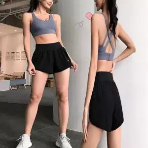 셀럽하우스 여자 하이웨이스트 히든 포켓 숏팬츠 트레이닝 반바지