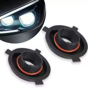 플라이건 2 PCS H4 자동차 LED 헤드라이트 전구 홀더 나일론 섬유 내구성 어댑터 소켓 SUV 트럭용 고성능