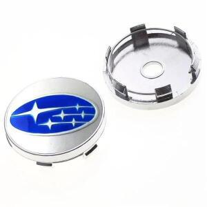 4개입 60mm 자동차 휠 센터 커버 타이어 허브 캡 엠블럼 스바루 XV WRC WRX BRZ 포레스터 트라이베카 임프