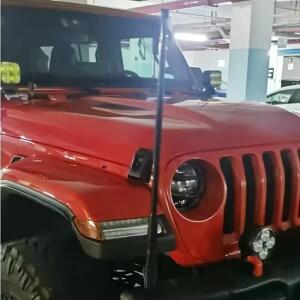 자동차 튜닝 전면 후면 범퍼 장식 안테나 오프로드 차량 SUV 깃대