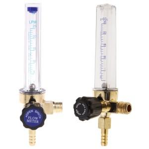 652F 가스 레귤레이터 게이지 1/4PT 스레드 아르곤/CO2 Mig 유량계 용접 액세서리 호환 기계 내구성