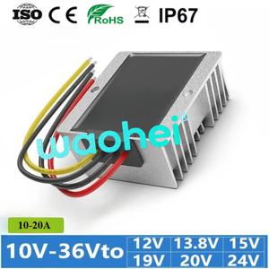 10-36V ~ 12V/13.8V/15V/19V20V/24V10-20A DC 벅 부스트 전력 변환기 안정기 자동차 용 공급 장치 모듈
