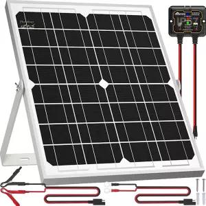 솔퍼크 태양광 패널 키트 20W 12V 방수 배터리 트리클 충전기 유지보수기 스마트 MPPT 컨트롤러 보트카 RV