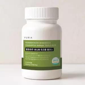 유리아 국산 발효 여주 바나바 트리플 플러스 1박스 600mg x 60정 2개월분
