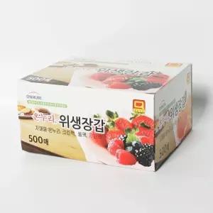 온누리 장갑 500매비닐음식 주방용 일회용 요리 요리용