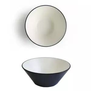 투톤 멜라민 대접 우동 라면 그릇 면그릇 17.8cm 3호 탕기