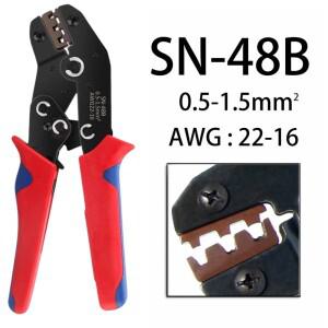 압착 펜치 도구 SN-48B 2.8/4.8/6.3 플러그 유형 단자 스페이드 크림퍼