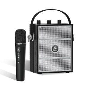 휴대용 마이크가 있는 무선 음성 앰프, S98 PRO 노래용 시스템 위한 블루투스 교사 마이크, 및 에코 음향 PA 효과가 스피커 노래방 이벤트를