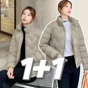 [하프클럽/]경량 보온 점퍼 겨울 회사 사무실 누빔 패딩 점퍼  경량 점퍼 간