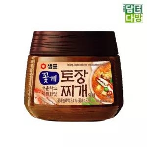 샘표식품 꽃게 토장찌개 양념 450g X 2개가정용된장 맛있는 재래식 국양념 소스 만들기 간편조리 자취생요