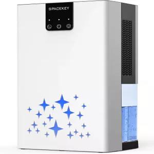제습기 자동 차단 기능이 있는 가정용 95온스 물탱크 1000평방피트 침실 욕실 지하실용 7가지 색상 조명