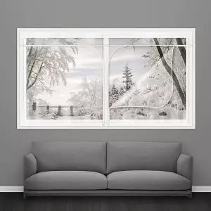 방풍비닐 창문용 특대형(300x165cm) 바람막이커튼보온용 용막 투명 방풍 비닐 외풍차단 지퍼형