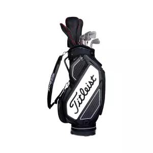 TITLEIST 트리스트 미드 사이즈 캐디 백 TB20SF4 BKWT 블랙 × 화이트 남성