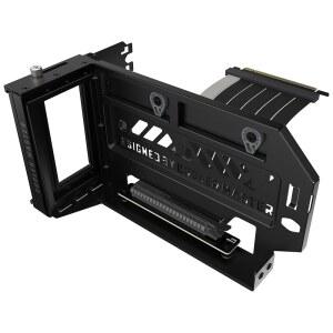 쿨러 마스터 수직 GPU 홀더 키트 V3 E-ATX /mATX PC 케이스 PCI-E 4.0 장치용 조절가능 모듈형 비디오 카드 지원 두꺼운 SGCC 스틸 브라켓 165mm 라이저 케이블 포함 - 블랙