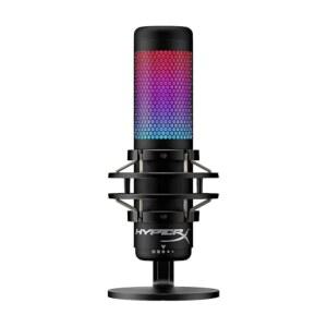 HYPERX 쿼드캐스트 - USB 콘덴서 게이밍 팝 디스코드 유튜브, 충격 PS4 진동 팟캐스트, 및 트위치, PC, 패턴, 필터, 폴라 게인 방지 컨트롤, 마운트, 마이크, 4개의 맥용,