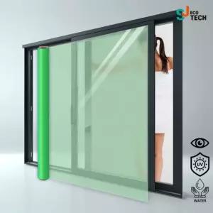 시선차단 창문 시트지 단열 1mx5m 자외선차단 에머랄드그린