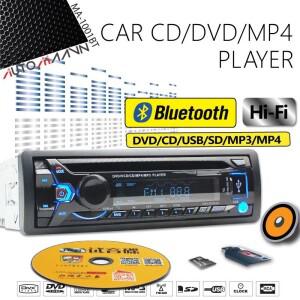 닛산 혼다 Din 도요타 라디오용 슬롯이 있는 자동차 블루투스 CD/DVD 플레이어, USB/TF 수신기, IN-DASH