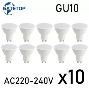 매립등 10pcs LED Foco 스포트라이트 GU10 220V 240V 루멘 교체 50W 100W 할로겐 램프는 다운 램프 샹들리