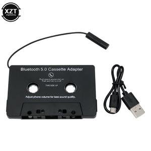 공용 블루투스 5.0 변환기 자동차 테이프 MP3/SBC/스테레오 오디오 카세트 플레이어 AUX 어댑터