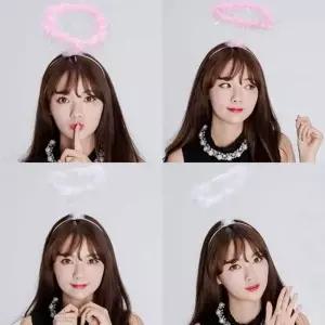 할로윈 천사머리띠 파티 연극 코스튬 소품 헤어밴드 학예회
