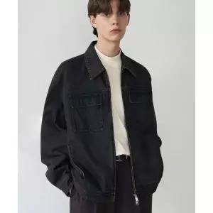 [국내정품] 드로우핏 DRAW FIT 컨사이즈 워시드 포켓 데님 자켓 [MAHOGANI BLUE] DFDN4305MHBL 111479