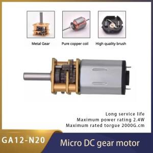 DC 3V/6V/12V N20 미니 마이크로 메탈 기어 포함 30/50/60/100/150/200/300/500/1000RPM