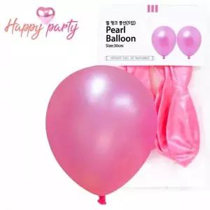 파티 생일 장식 핑크 5개입 30cm 풍선 헬륨풍선 펄