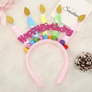 생일파티 머리띠 촛불 생일머리띠 축하 케이크 모자 선글라스