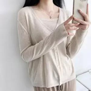 여성 여름 데일리 캐주얼 스퀘어넥 나시 가디건 세트남자니트 활용도높은 코디 의류 여자 데일리룩 볼레로