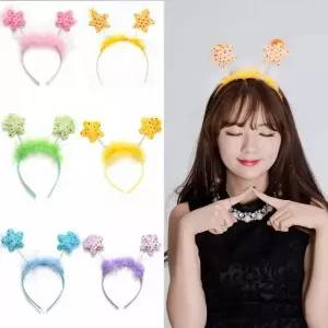 별 파티 생일 머리띠 파티용품 파스텔