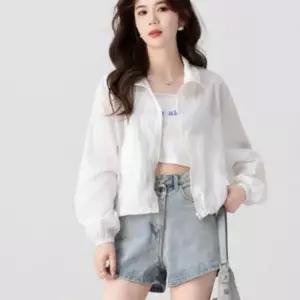 여성 간절기 파스텔 아노락 스트링 바람막이 점퍼 자점퍼 등산복 학생 베이직스타일 데일리코디룩 경량 캐