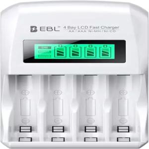 EBL LCD 배터리 충전기 스마트 개인용 907 AA Ni-MH Ni-CD 충전용