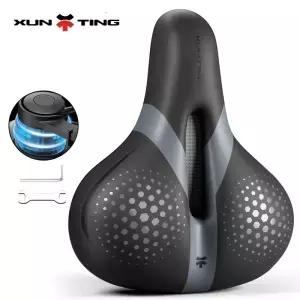Xunting 통기성 자전거 새들 남녀공용 MTB 로드 바이크 충격 흡수 편안한 라이딩 장비