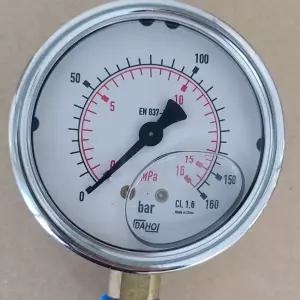 아나로그 압력게이지 계63mm 0-160bar PT1 4아나로그 아나로그계 아날로그계 국산계 유압시스템 측정판 압