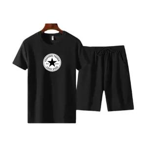 남성 아웃도어 Stars프린팅 반팔 트레이닝 세트 TZ803바지 팬츠 트레이닝복 헬스 스장 운동 짐웨어 반바지
