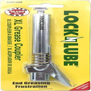 LockNLube 그리스 건 커플러 XL - 유니버설 핏 오목한 피팅을 위한 추가 리치