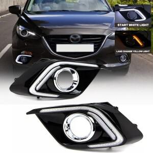 Mazda 3 Axela 2014 2015 2016 용 LED DRL 주간 주행 등 안개등