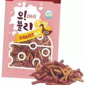 애견 오리 치즈 버거 100g 80P 노즈워크 훈련 간식