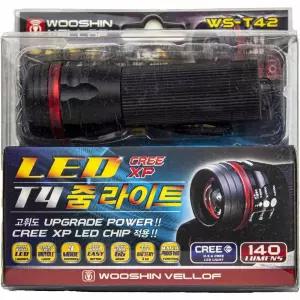 우신 LED CREE-XP T4 줌라이트 WS-T42자전거전조등 스포츠조명 튜닝 용품 CREE 라이트