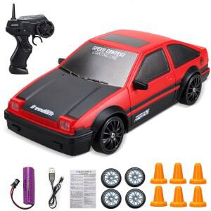 RC카 고속 드리프트 원격 제어 4WD 4G , 레이싱 차량, 크리스마스 2 AE86 RC GTR