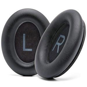 WC PADZ QC45 - BOSE QUIETCOMFORT 45 / SE WIRELESS용 이어패드 위키드 쿠션 제작 | 추가 두꺼운 프리미엄 내구성 스티칭 블랙