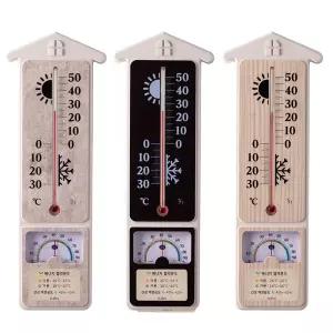 국산 벽걸이 실내 온도계 습도계 아날로그 디자인주방 측정기 THERMOMETER 신생아온 온습도계