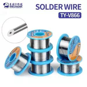 무연납 실납 납땜 와이어 MECHANIC TY-V866 0.2-1.0mm 로진 코어 고순도 솔더 183 휴대폰 핸드폰 마더보드