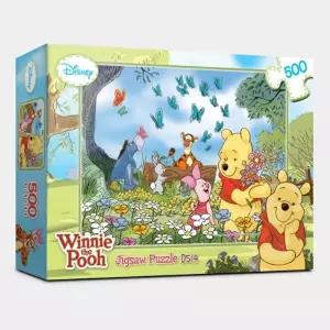 퍼즐 라이프 500P 곰돌이 푸우 D514에니메이션 만화 직소 취미 작품 그림 조각 집콕 연말선물 캐릭터 애니