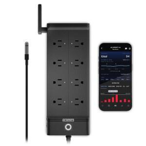 AC 인피니티 아울렛 AI+ 환경 컨트롤러 스마트 WIFI 전원 스트립 듀얼 존 온도 습도 개별 제어 8 플러그 AI 타겟팅 조절기 온실 수족관 테라리움 홈 1800W