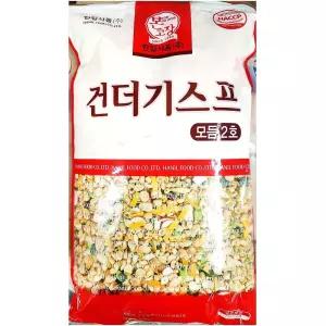 건더기스프 (한일 500g) 우동 고명 튀김볼 계란지단 건조 국물