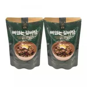온작 이영자 뼈없는 갈비탕 진한국물(초록) 900g 2개