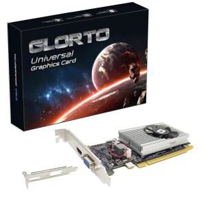 Glorto GeForce GT 210 1024 MB DDR3 로우 프로파일 그래픽 카드 PCI Express 1.0 x16 PC SFF HTPC용 입문용 GPU(HDMI / VGA)