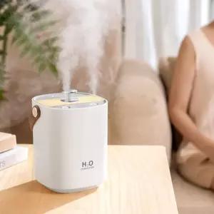 미세분무 더블제트 가습기 LED 무드등 손쉬운 저수조청소C타입 개인용 데스크 방안 USB초음파 가정용 USB