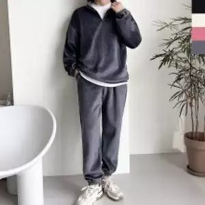 남자기모 반집업 골덴조거상하세트 GBB ST808M트레이닝복 긴팔 남성데일리룩 트레이닝 데일리